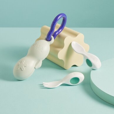 Doddl įrankiai + įrankiai kūdikiams + dėklas + lėkštė